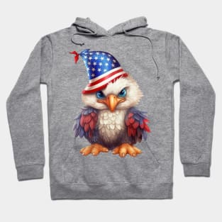 4th of July Baby Bald Eagle #8 Hoodie